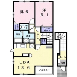 磯ノ浦駅 徒歩19分 2階の物件間取画像